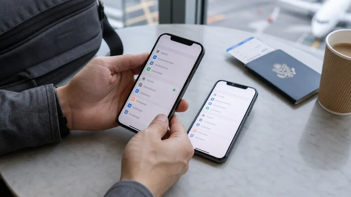 How to Move a Travel eSIM to a New iPhone Before You Fly